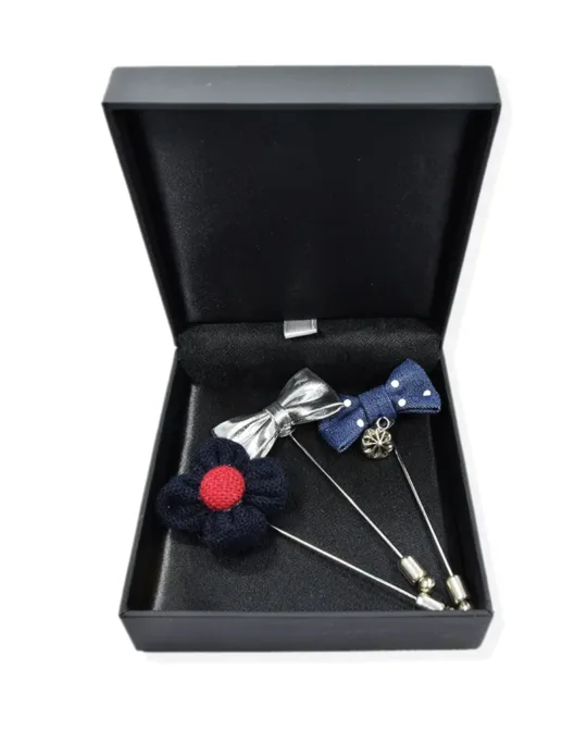 Boutonniere Set Stick Brooch Pin Mens Accessories