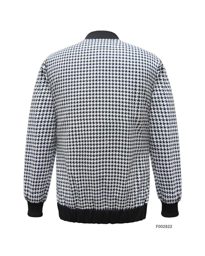 Houndstooth Bomber Jacket – Laxmi Tailor