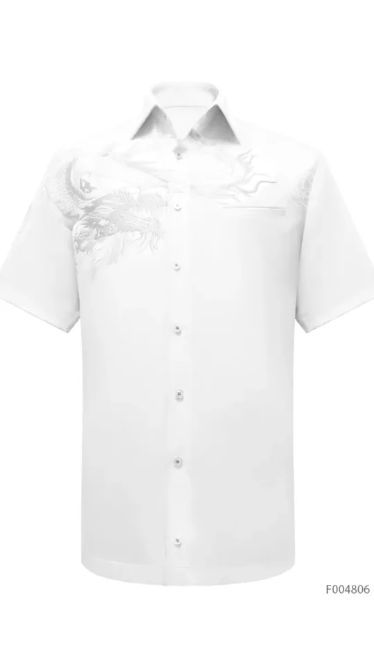 Laxmi Mythical - Dragon Premium White Plain