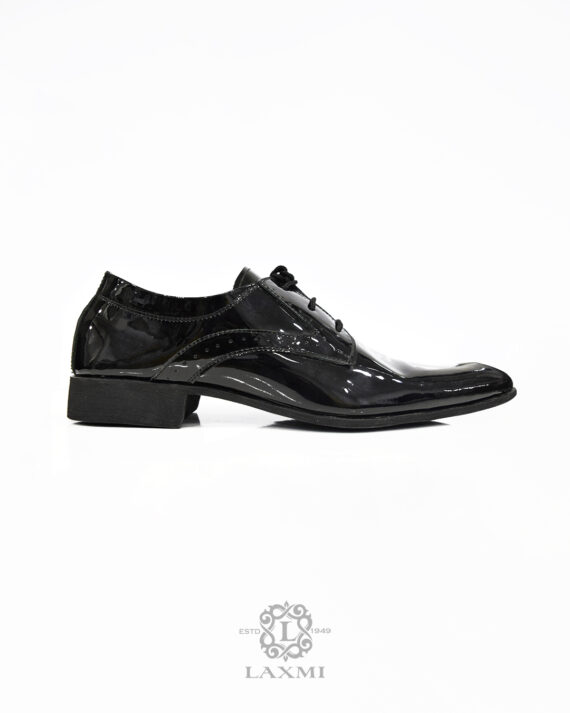 Patent Leather Oxford Shoes - Black - Image 4