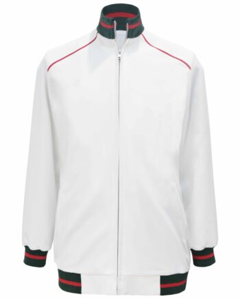 Bomber Jacket - Simply White Red