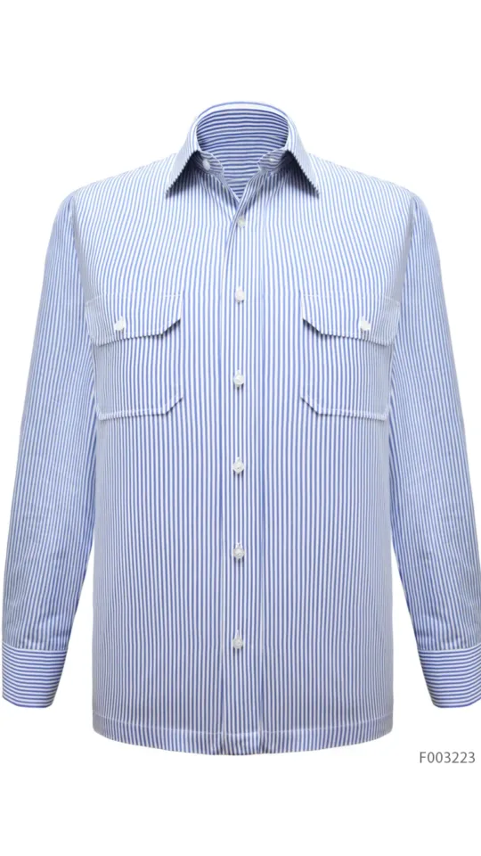 Laxmi Strisce Long Blue