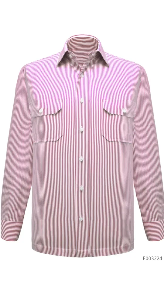 Laxmi Strisce Long Pink