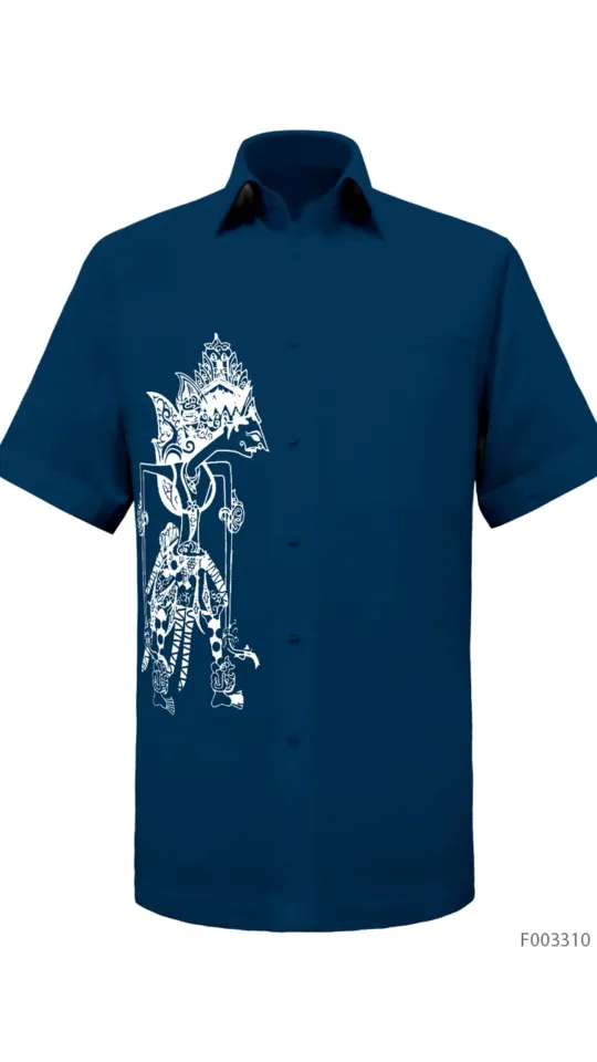 Laxmi Wayang 01 - White in Navy