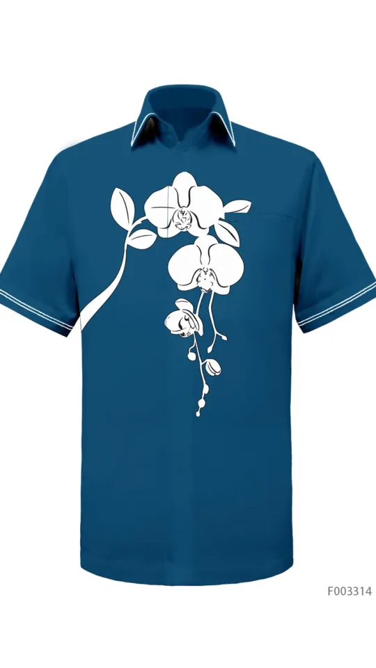Laxmi Orchids - White in Blue