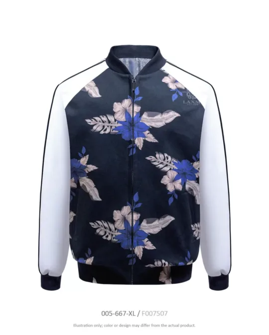 Bomber Jacket - Azure Bloom