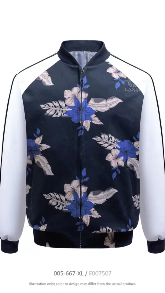 Bomber Jacket - Azure Bloom