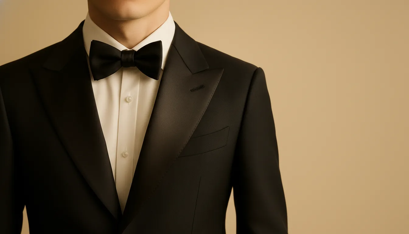 Peak lapel detail