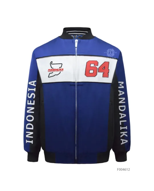 Bomber Jacket - Malika Black Blue