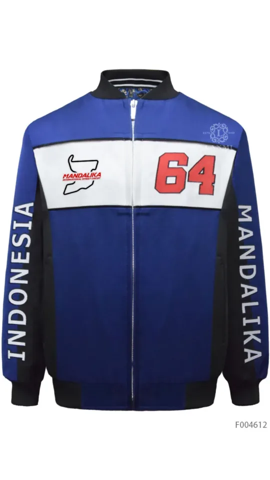 Bomber Jacket - Malika Black Blue