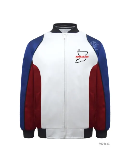 Bomber Jacket - Malika Red Blue