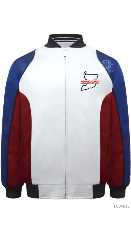 Bomber Jacket - Malika Red Blue
