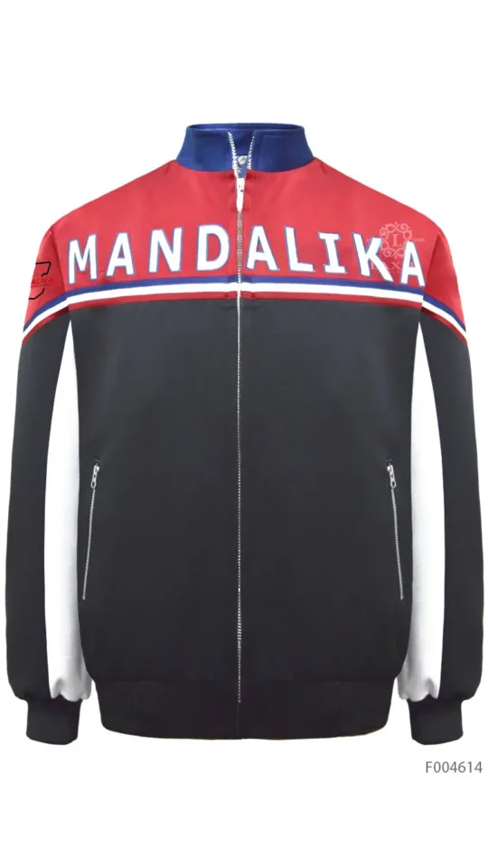 Bomber Jacket - Malika Red Black