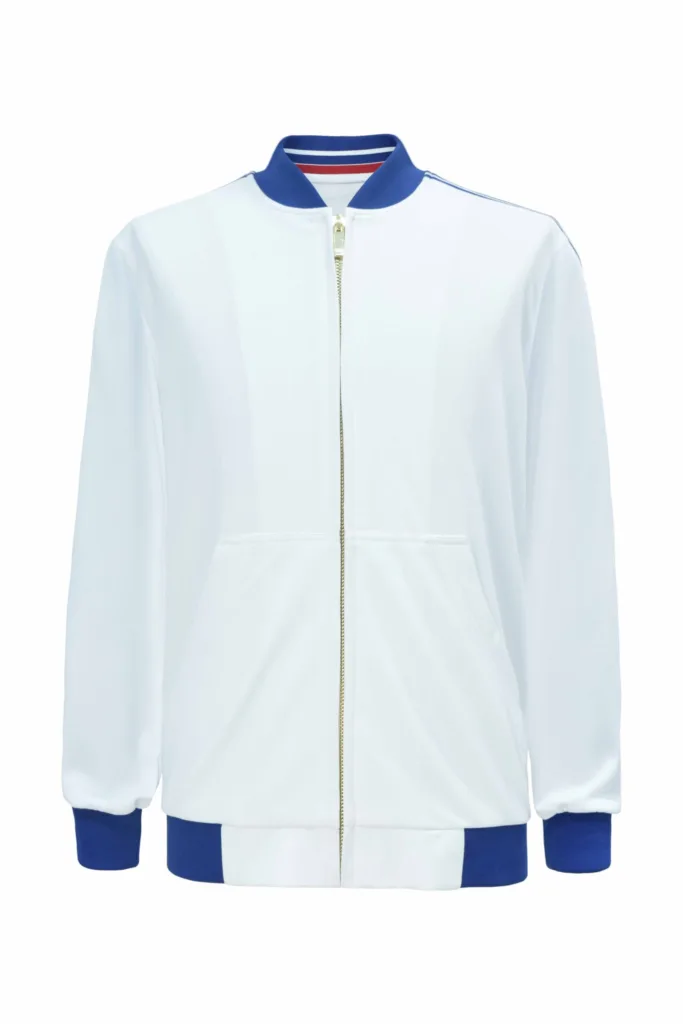 Bomber Jacket - Simply White Blue