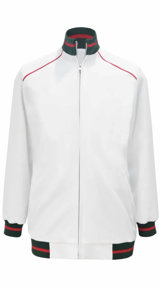 Bomber Jacket - Simply White Red