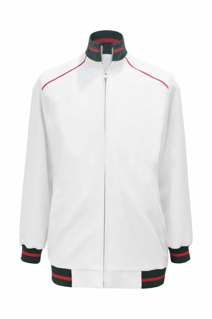 Bomber Jacket - Simply White Red