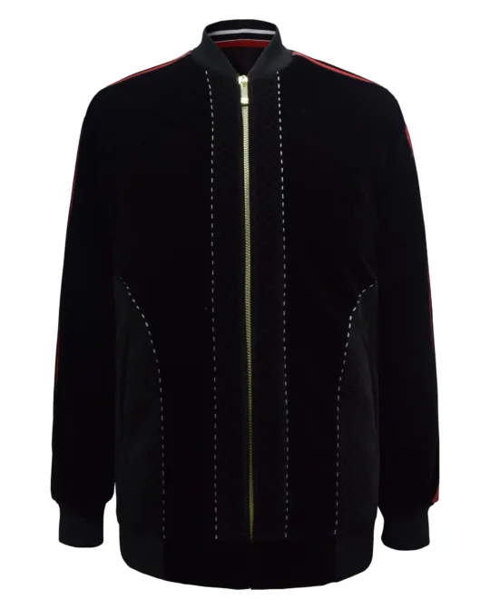 Bomber Jacket - Black Imperial Velour