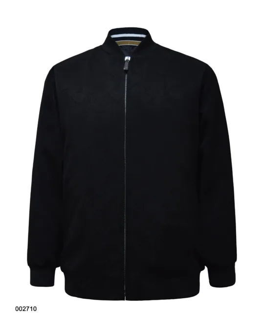 Bomber Jacket - Black Shadow Flowers