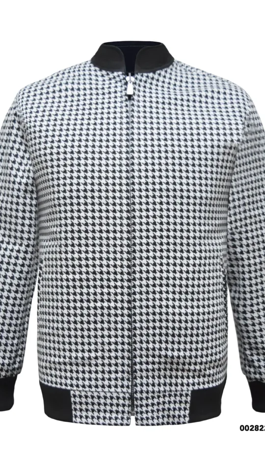 Bomber Jacket - Houndstooth