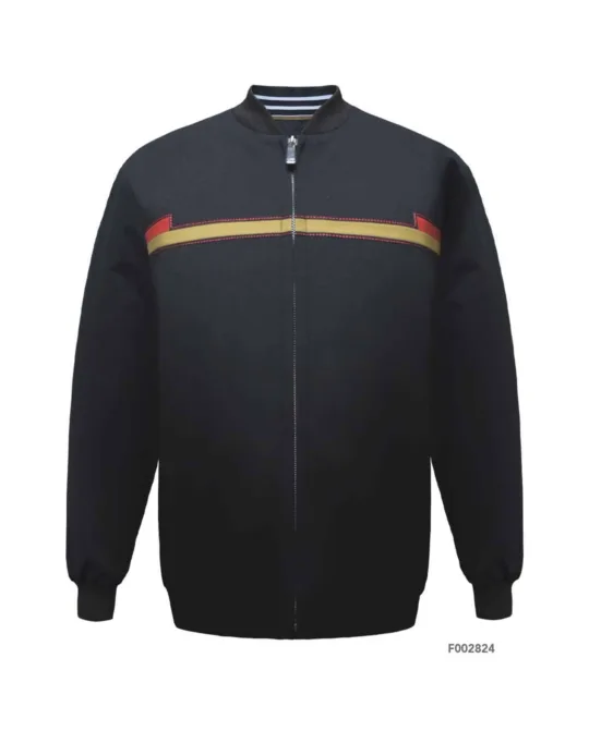 Bomber Jacket - Black Minimalist