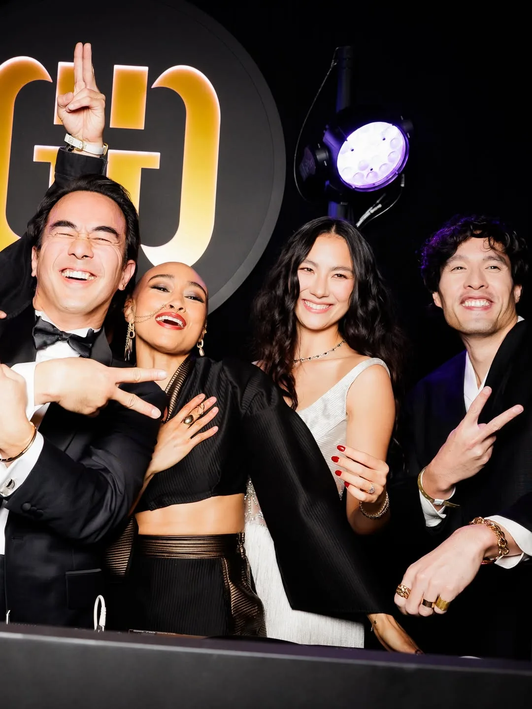 Joe Taslim celebrating Gold Gala 2026 night in his Laxmi Tailors bespoke tuxedo