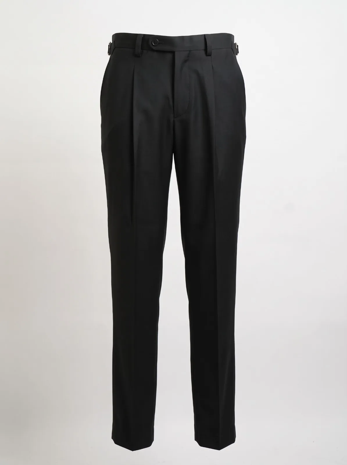 Custom black formal trousers by Laxmi Tailors